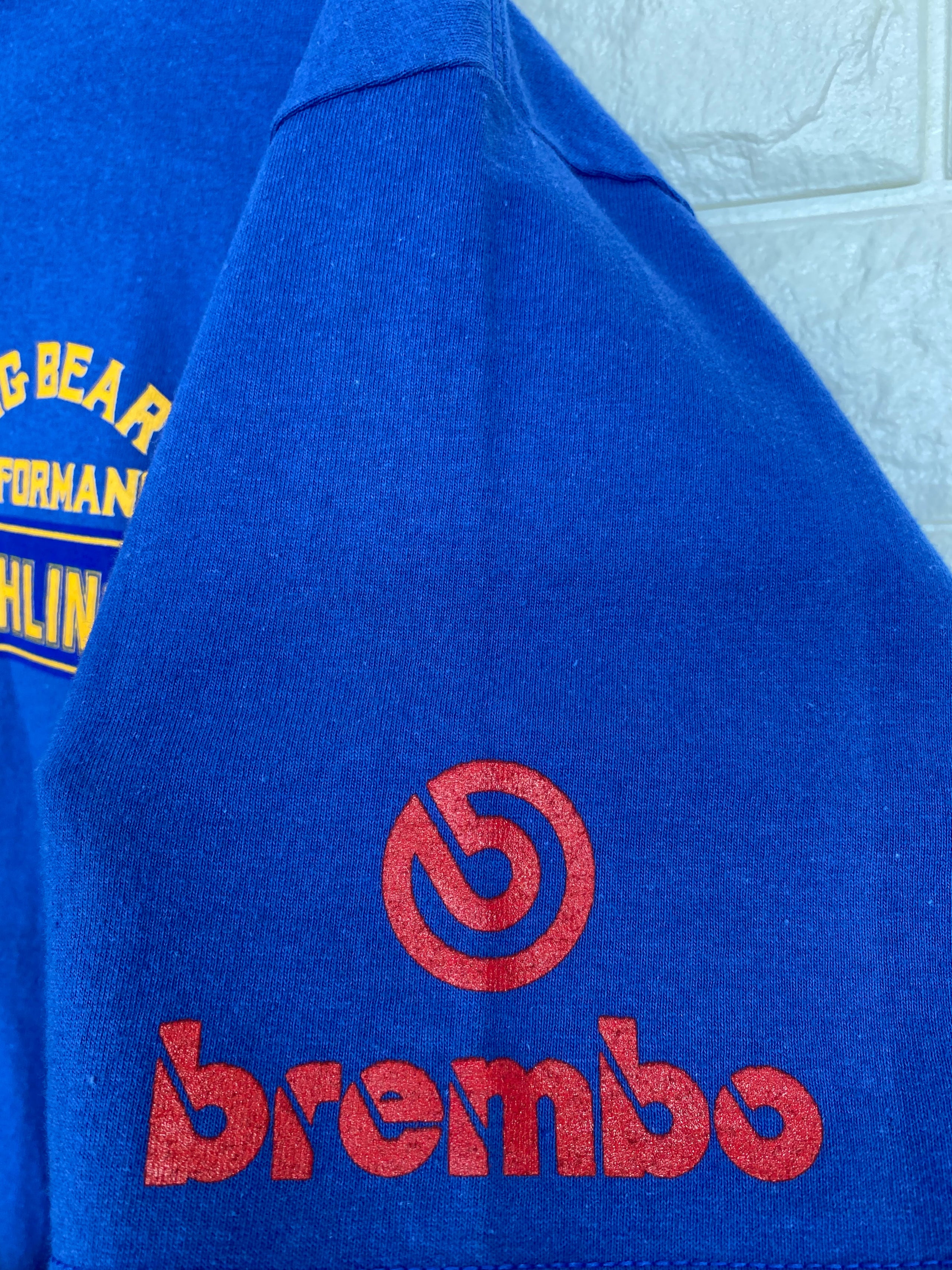 p Blue T Shirt With Ohlins Brembo Logo Vehicle Depot Online Store